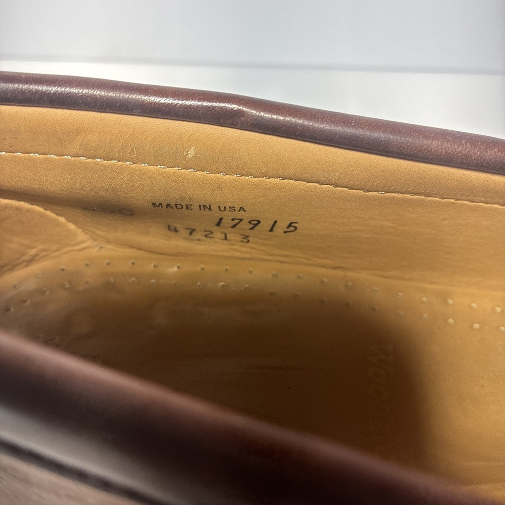 Allen Edmonds Woodstock Kiltie Slip On Loafer Brown Dress Shoes Size 8.5C USA - Picture 9 of 15